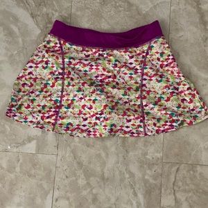 Multi-color swim suit skirt